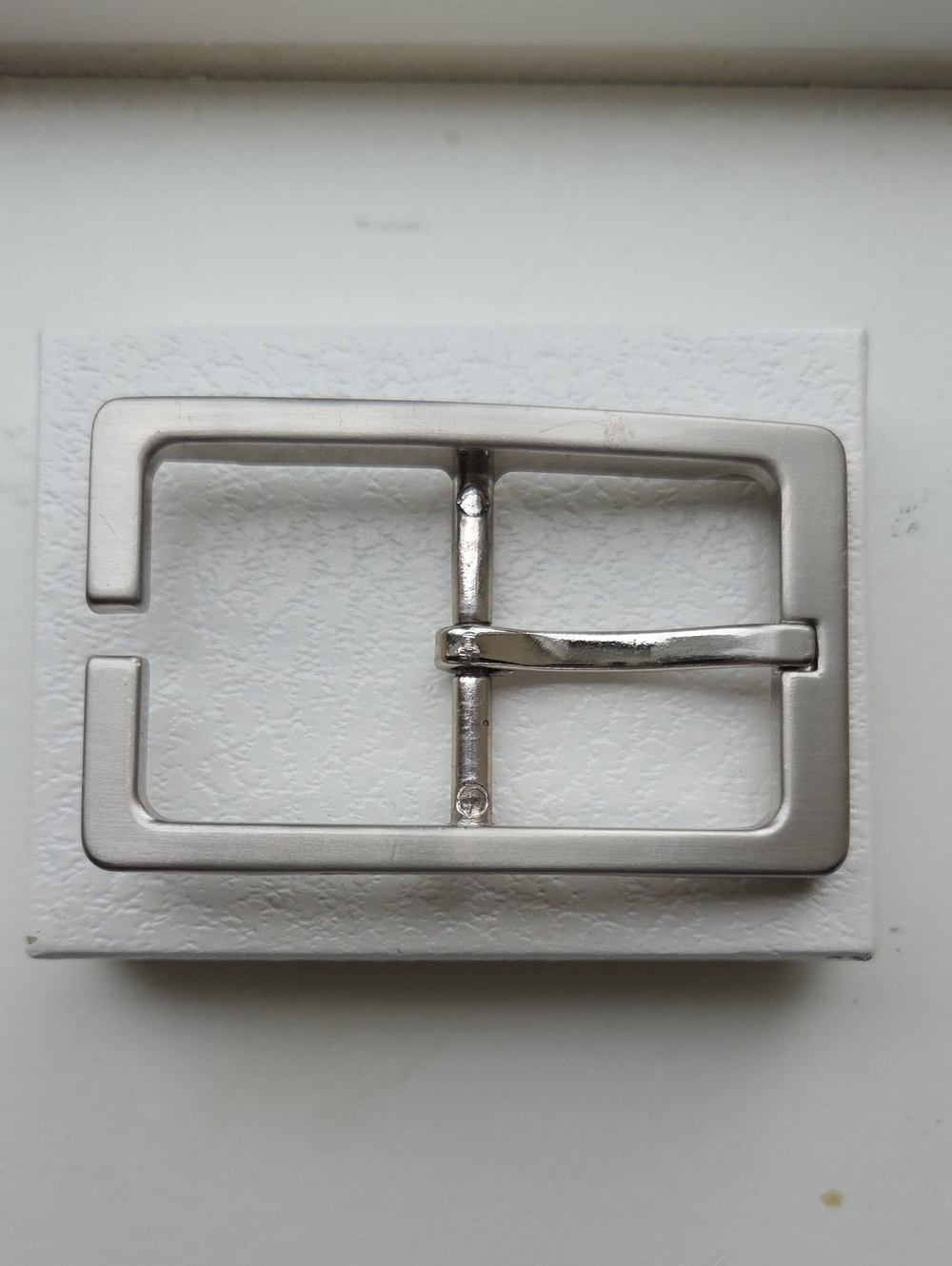 Cole Haan Authentic Replacement Belt Buckle - Polished Silver Tone Men's Luxury